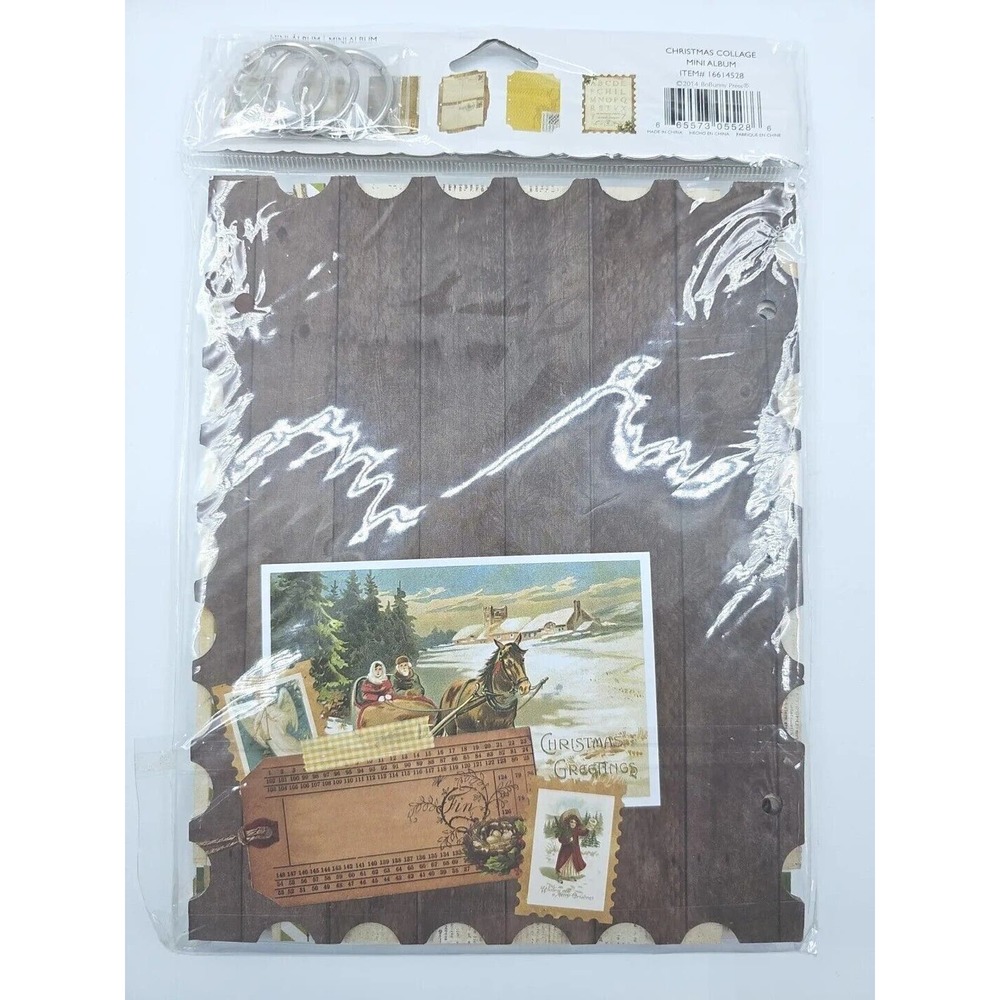 Bo Bunny Christmas Collage Mini Album New In Package - Picture 3 of 10